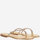 Kima Leather Sandals With Rhinestones