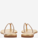 Kima Leather Sandals With Rhinestones