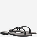 Kima Leather Sandals With Rhinestones