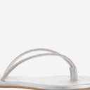 Kima Leather Sandals With Rhinestones