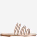 Kima Leather Sandals With Rhinestones