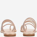 Kima Leather Sandals With Rhinestones