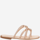 Kima Leather Sandals With Rhinestones