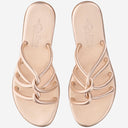 Kima Leather Sandals With Rhinestones