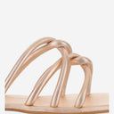 Kima Leather Sandals With Rhinestones