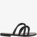 Kima Leather Sandals With Rhinestones