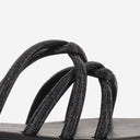 Kima Leather Sandals With Rhinestones