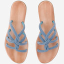 Sandales en cuir Kima avec strass