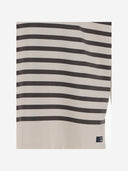 Comme des Garcons Cotton T -shirt med stribet mønster