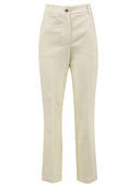 Crema di pantaloni di soffitta e fienile