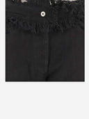 Salvatore Ferragamo Frayed Cotton Pants