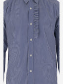 Comme des Garcons katoenen shirt met gestreept patroon