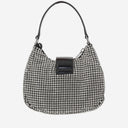 Self Portrait Crescent Moon Bag With Crystals