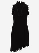 Salvatore Ferragamo Mini Dress With Frayed Edges