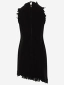 Salvatore Ferragamo Mini Dress With Frayed Edges
