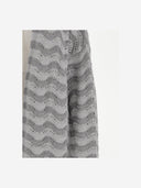 Colour Market Viscose Blend Open Front Cardigan With Wavy Pattern