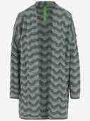 MERCATO COLORE VISCOSE MIGLIO CARDIGAN APERTO APERTO CON MOTORE WAVY