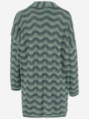 MERCATO COLORE VISCOSE MIGLIO CARDIGAN APERTO APERTO CON MOTORE WAVY