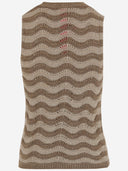 Colour Market Viscose Blend Top With Wavy Pattern