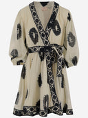 Llamar a June Marlin Cotton Mini Vestido