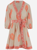 6 월 말린 코튼 미니 드레스에 전화