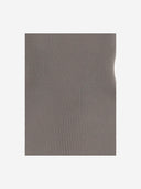 Sa Su Phi Silk Top With Short Ribbed Sleeves