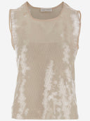 Top nylon Pasqualetti Niccolo con pattern di paillettes