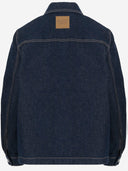 Giacca da lavoro in denim in cotone Maison Kitsune