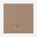 Pinko Leather Clutch Bag With Logo