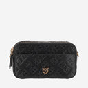 Pinko Monogram Leather Shoulder Bag