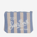 Mc2 Saint Barth Fabric Clutch Bag With Logo