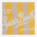 Mc2 Saint Barth Fabric Clutch Bag With Logo