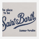 Mc2 Saint Barth Fabric Clutch Bag With Logo