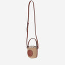 Chloè Small Horse Medal Bag Made Of Natural Fibers