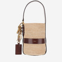 Chloè Kerala 25 Bag In Raffia And Leather