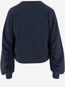 Pinko Cotton Sweatshirt With Crystals