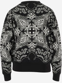 Pinko Cotton Sweatshirt With Bandana Print
