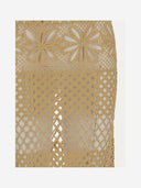 Pinko Long Skirt Made Of Viscose Blend With Patterned Crochet Effect