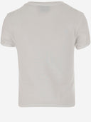 Coperni Cotton T Shirt With Rhinestone Logo
