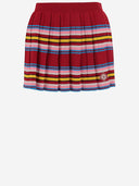 Casablanca viscose blend minirok met gestreept patroon