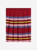 Casablanca viscose blend minirok met gestreept patroon