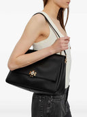 Tory Burch Leather Tote Bag With Logo Plaque