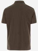 CP Company Stretch Cotton Polo Shirt con logo