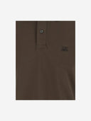 CP Company Stretch Cotton Polo Shirt con logo