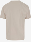 Black Score Cotton T Shirt With Print