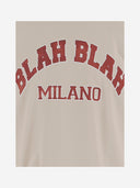 Black Score Cotton T Shirt With Print