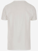 Black Score Cotton T Shirt With Print