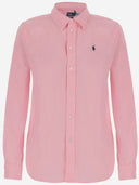 Polo Ralph Lauren Leinen -Logo -Hemd