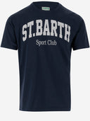 Mc2 Saint Barth Cotton T Shirt With Logo Print
