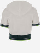 Casablanca Stretch Cotton Blend Hippie Tennis Top